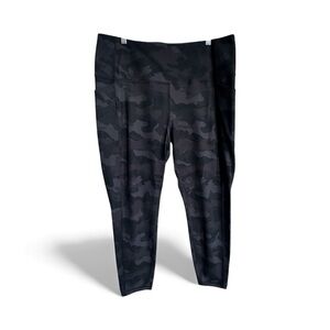Black Camouflage Leggings|Size XL